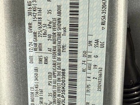 New 2025 Ford F150 XLT w/ Equipment Group 301A Standard image 35