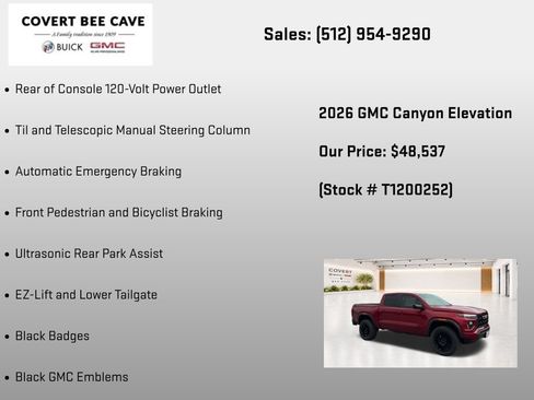 New 2026 GMC Canyon Elevation w/ Convenience Package AWD/4WD image 32