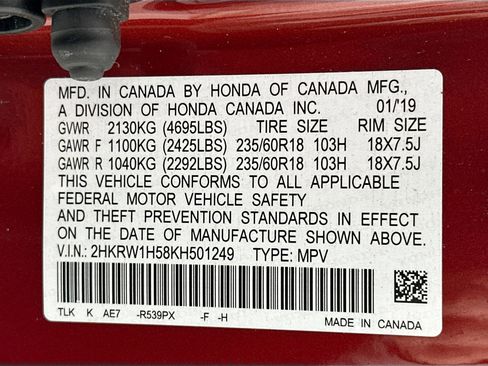 Used 2019 Honda CR-V EX image 31