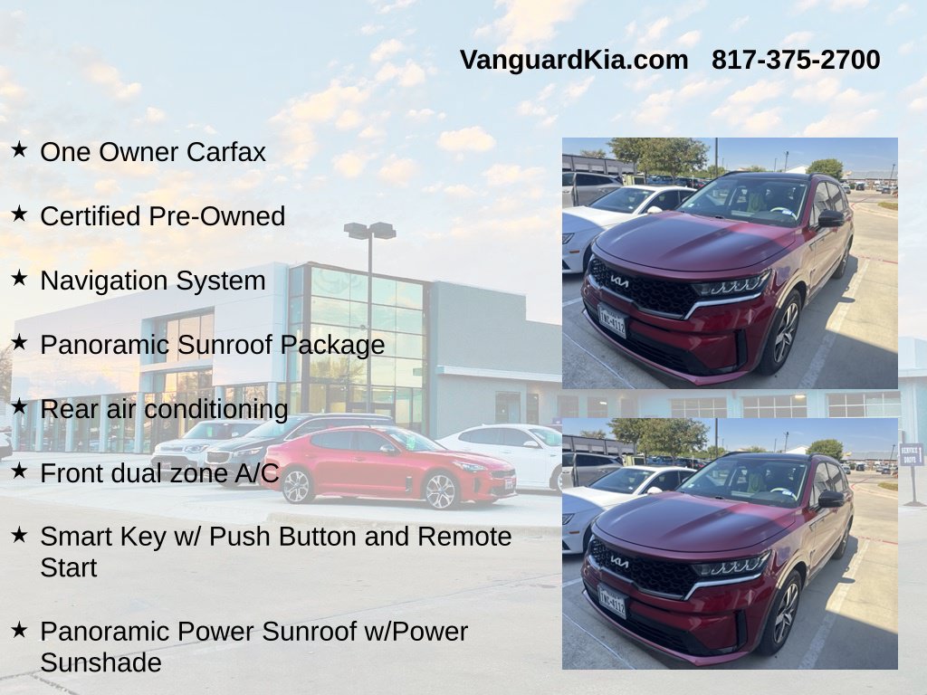 Certified 2023 Kia Sorento S w/ Panoramic Sunroof Package FWD image 6