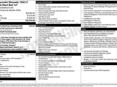 Used 2023 Chevrolet Silverado 1500 LT w/ LPO, Dark Essentials Package RWD image 7