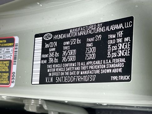 Used 2024 Hyundai Santa Cruz Limited image 32