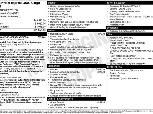 New 2025 Chevrolet Express 3500 Extended w/ Driver Convenience Package image 3