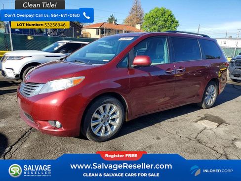 Used 2015 Toyota Sienna XLE w/ XLE Navigation Package AWD/4WD image 1