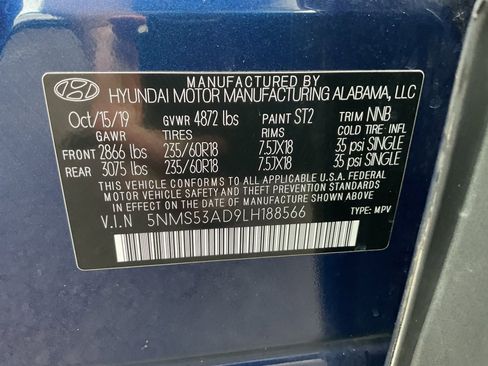 Used 2020 Hyundai Santa Fe Limited image 40