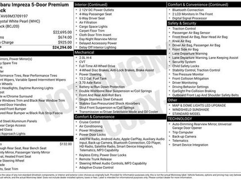 Used 2021 Subaru Impreza Premium image 2