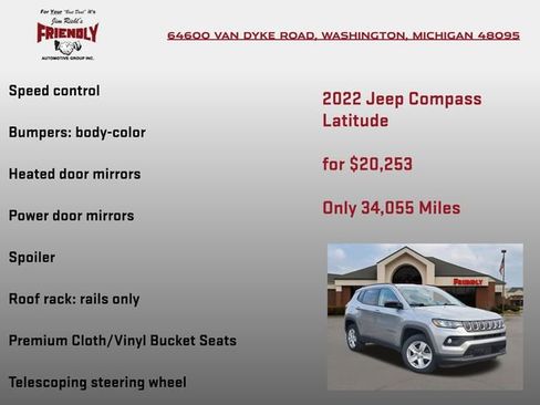 Used 2022 Jeep Compass Latitude AWD/4WD image 25