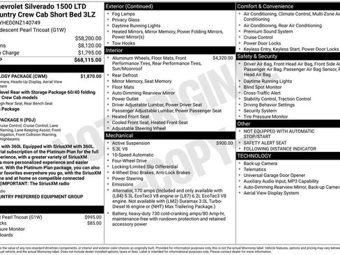 Used 2022 Chevrolet Silverado 1500 High Country w/ Technology Package AWD/4WD image 41
