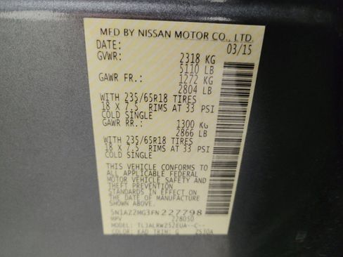 Used 2015 Nissan Murano SL w/ SL Technology Package image 33