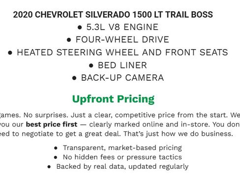 Used 2020 Chevrolet Silverado 1500 LT Trail Boss image 2