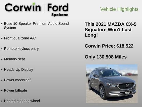 Used 2021 MAZDA CX-5 Signature AWD/4WD image 6