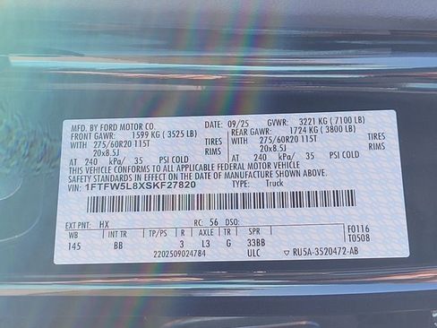 New 2025 Ford F150 Lariat w/ Equipment Group 501A Mid image 11