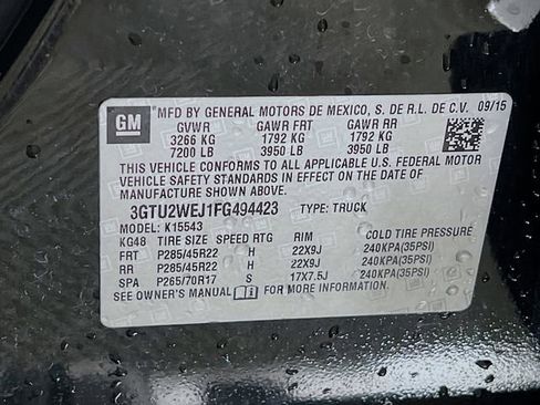 Used 2015 GMC Sierra 1500 Denali w/ Driver Alert Package AWD/4WD image 12