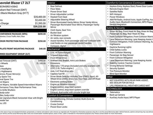 Used 2024 Chevrolet Blazer LT w/ Driver Confidence Package image 17