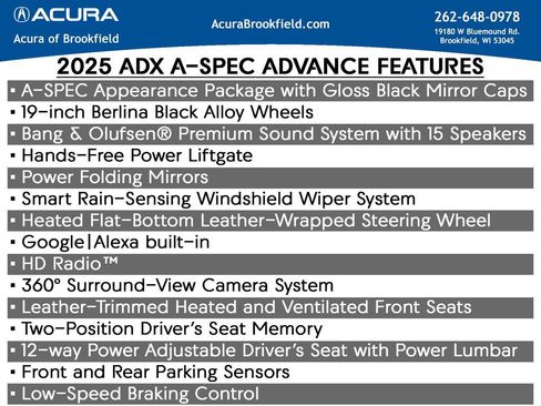 New 2026 Acura ADX A-Spec image 16