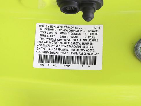 Used 2019 Honda Civic Si image 32