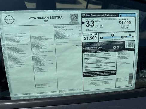 New 2026 Nissan Sentra SV image 23
