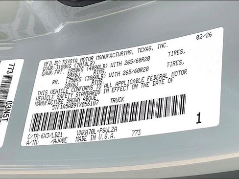 New 2026 Toyota Tundra Limited image 21