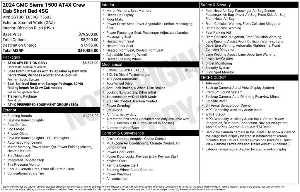 Used 2024 GMC Sierra 1500 AT4X w/ AT4X AEV Edition AWD/4WD image 14