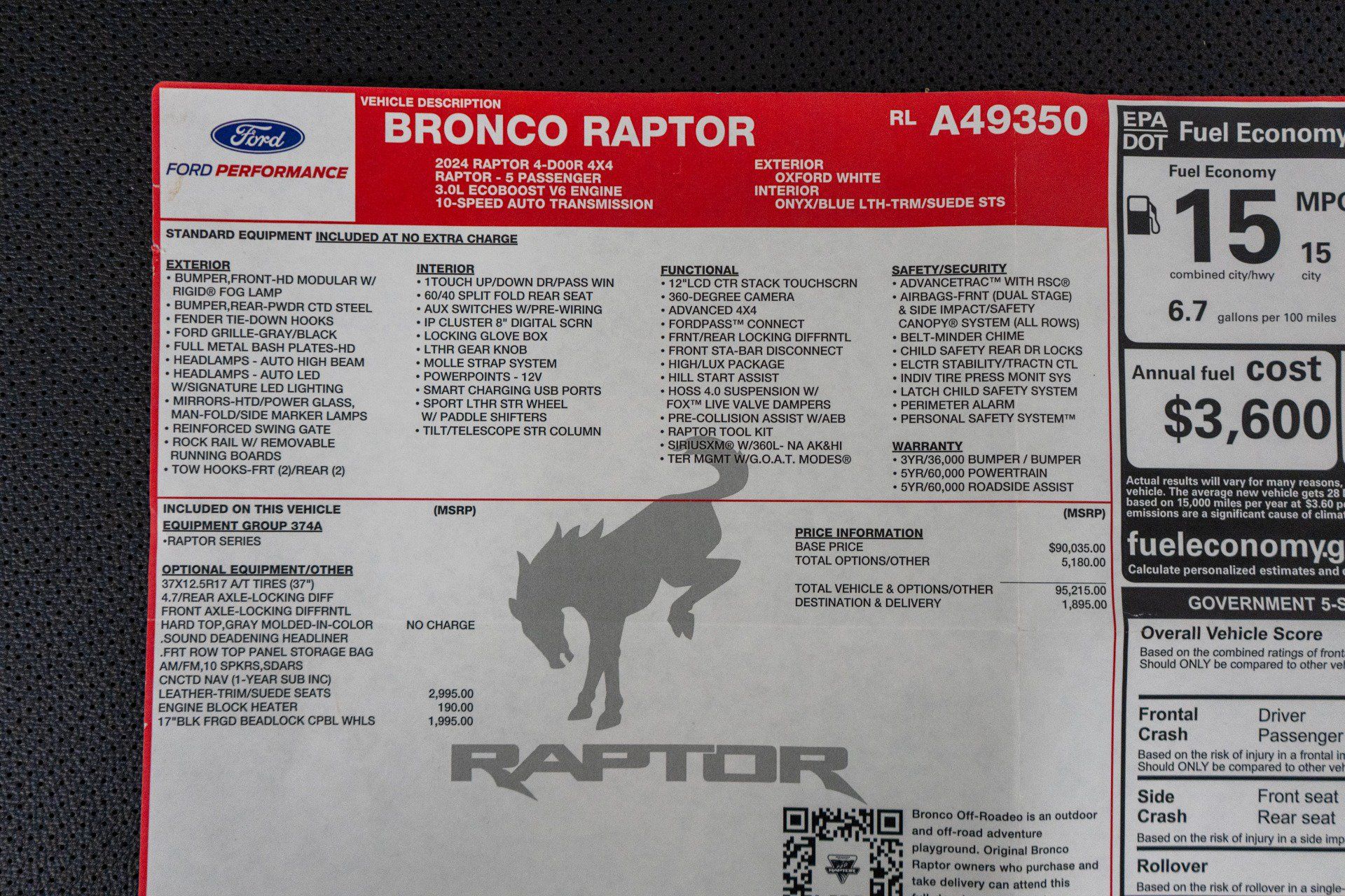 Used 2024 Ford Bronco Raptor AWD/4WD image 25