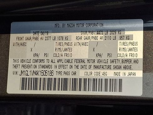 Used 2019 MAZDA MAZDA6 Touring FWD image 30