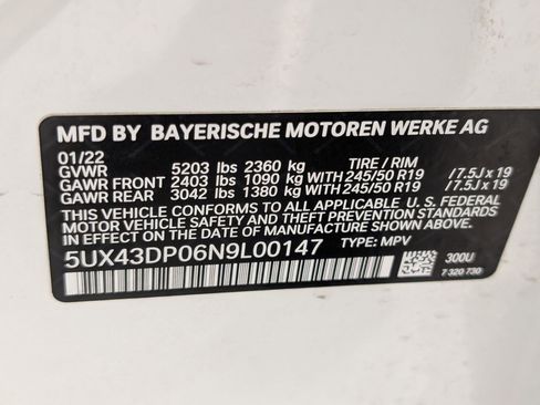 Certified 2022 BMW X3 sDrive30i w/ Premium Package 2 image 20