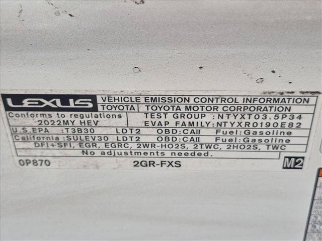 Used 2022 Lexus RX 450h F Sport w/ Accessory Package AWD/4WD image 26