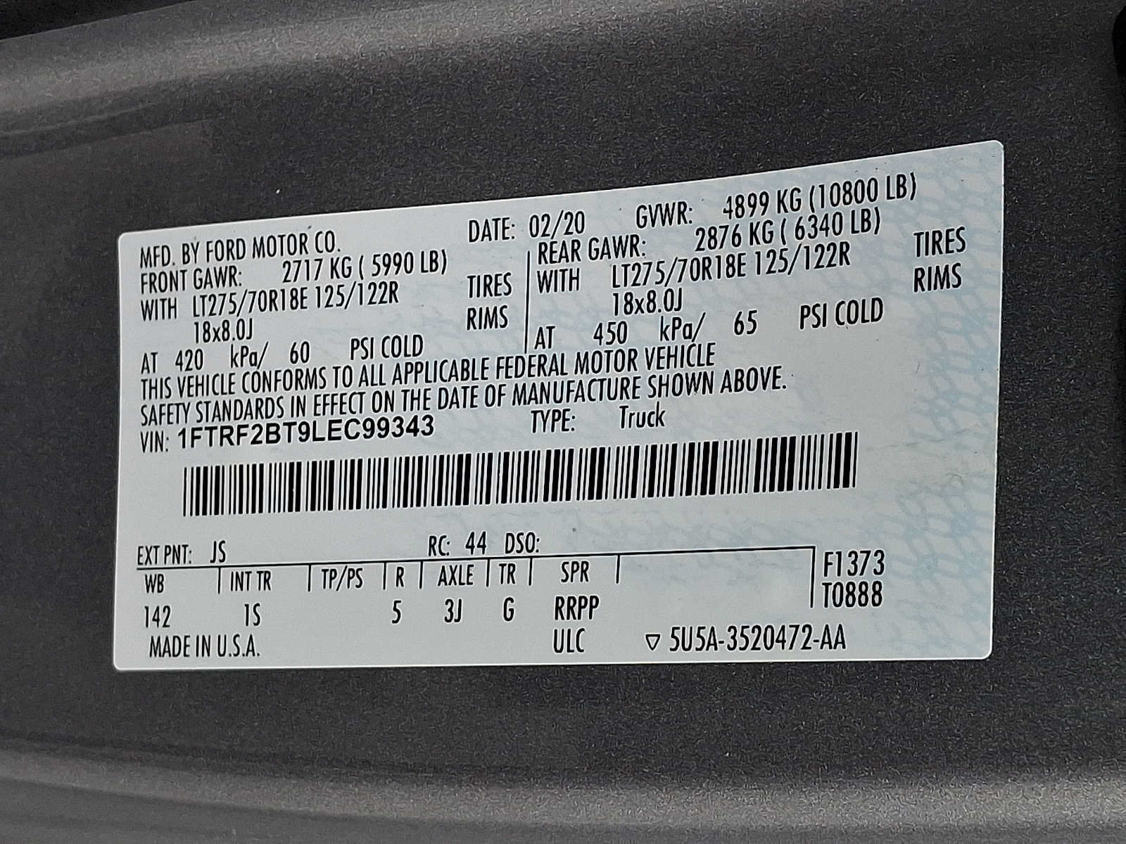 Used 2020 Ford F250 XL w/ STX Appearance Package AWD/4WD image 26