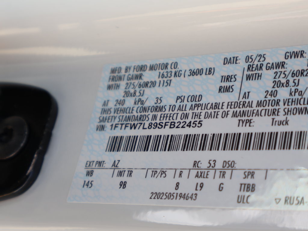 Used 2025 Ford F150 Platinum w/ Equipment Group 702A High AWD/4WD image 42