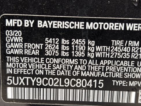 Used 2020 BMW X3 M40i w/ Premium Package AWD/4WD image 32
