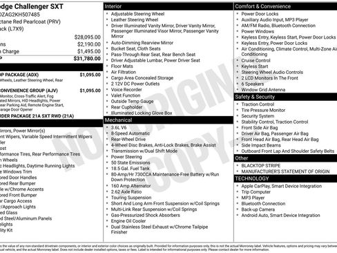 Used 2019 Dodge Challenger SXT w/ Driver Convenience Group RWD image 4