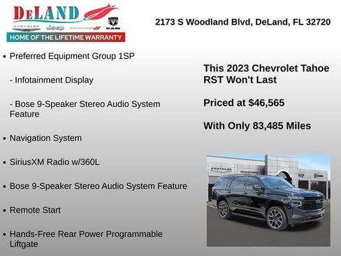 Used 2023 Chevrolet Tahoe RST AWD/4WD image 18