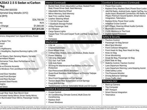 Used 2022 MAZDA MAZDA3 s image 2