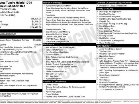 Used 2023 Toyota Tundra 1794 Edition AWD/4WD image 43