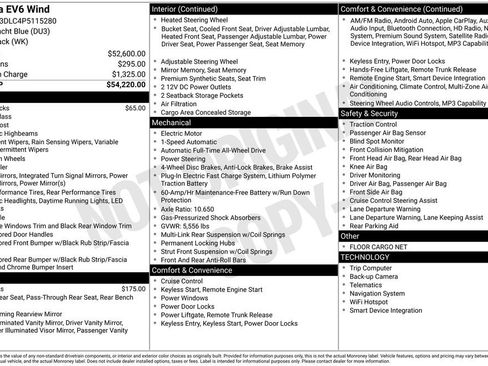 Certified 2023 Kia EV6 Wind AWD/4WD image 29