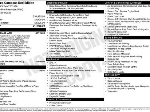 Used 2022 Jeep Compass Limited w/ (RED) Package image 6