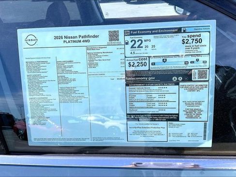 New 2026 Nissan Pathfinder Platinum image 13