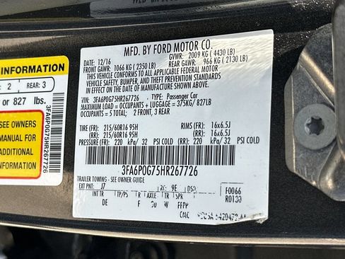 Used 2017 Ford Fusion S FWD image 22