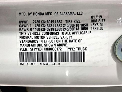 Used 2019 Honda Ridgeline RTL-E image 19