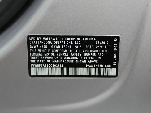 Used 2012 Volkswagen Passat 2.5 SE image 58