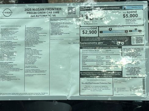 New 2025 Nissan Frontier PRO-4X image 11