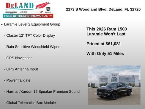 New 2026 RAM 1500 Laramie w/ Night Edition AWD/4WD image 6