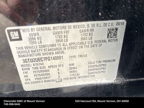 Used 2015 GMC Sierra 1500 SLE w/ SLE Value Package image 30