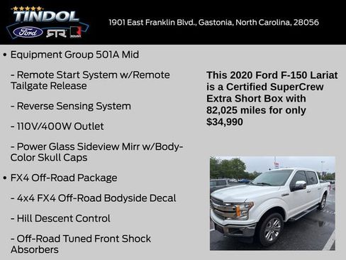 Used 2020 Ford F150 Lariat AWD/4WD image 11