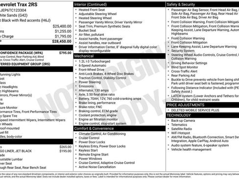 Used 2026 Chevrolet Trax RS w/ Driver Confidence Package FWD image 11