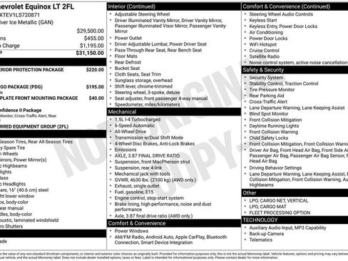 Used 2020 Chevrolet Equinox LT AWD/4WD image 39