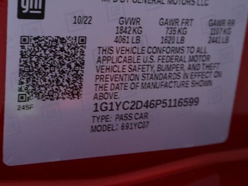 Certified 2023 Chevrolet Corvette Stingray Premium Cpe w/ Z51 Performance Package image 44