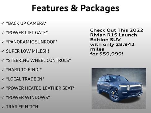 Used 2022 Rivian R1S Launch Edition image 8