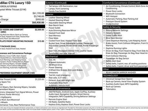 Used 2018 Cadillac CT6 Luxury AWD/4WD image 3