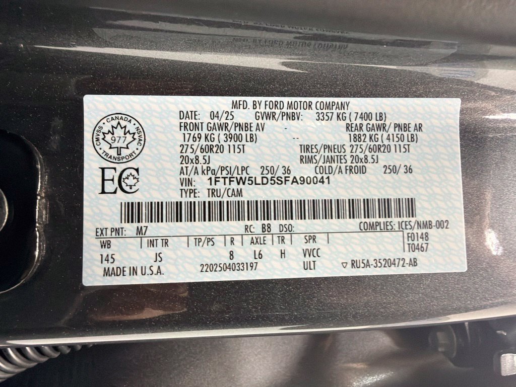Used 2025 Ford F150 Lariat w/ Equipment Group 502A High AWD/4WD image 61